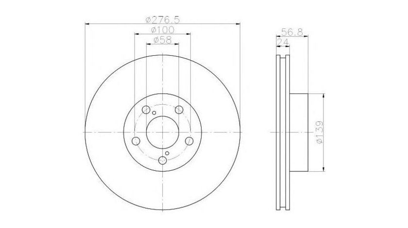 Disc frana Subaru LEGACY OUTBACK (BG) 1996-1999 #2 09567410