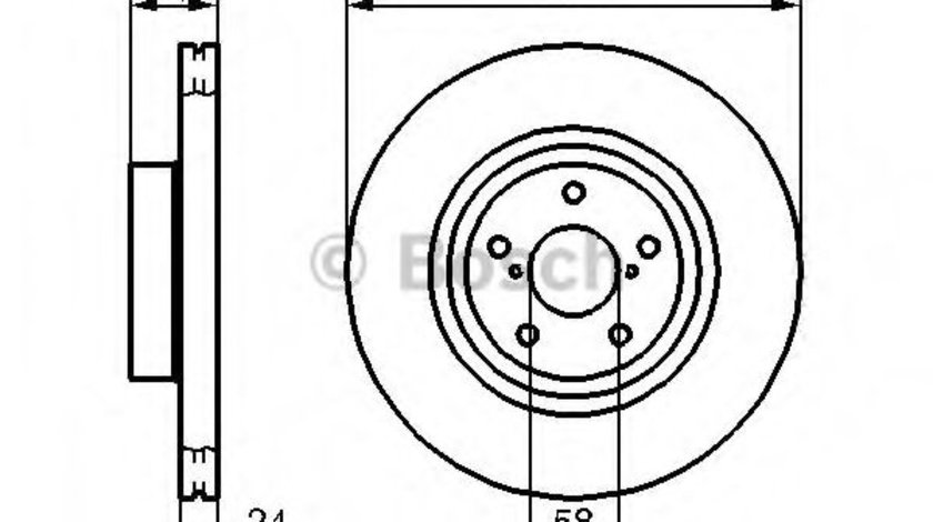 Disc frana SUBARU LEGACY V (BM, BR) (2009 - 2016) BOSCH 0 986 478 977 piesa NOUA