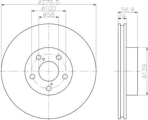 Disc frana SUBARU LEGACY V (BM, BR) (2009 - 2016) TEXTAR 92094603 piesa NOUA