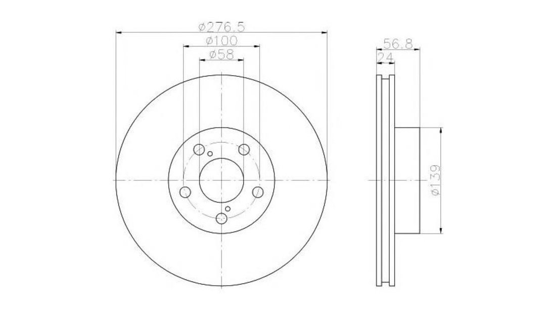 Disc frana Subaru OUTBACK (BL, BP) 2003-2009 #2 09567410