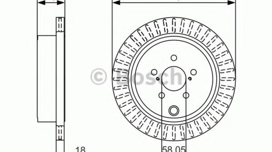 Disc frana SUBARU OUTBACK (BM, BR) (2009 - 2014) BOSCH 0 986 479 A83 piesa NOUA