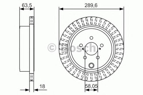Disc frana SUBARU OUTBACK (BM, BR) (2009 - 2014) BOSCH 0 986 479 A83 piesa NOUA