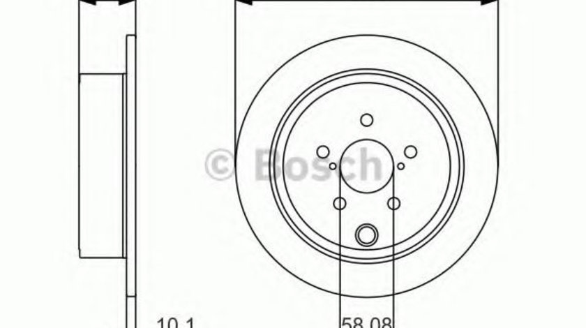 Disc frana SUBARU OUTBACK (BM, BR) (2009 - 2014) BOSCH 0 986 479 A10 piesa NOUA