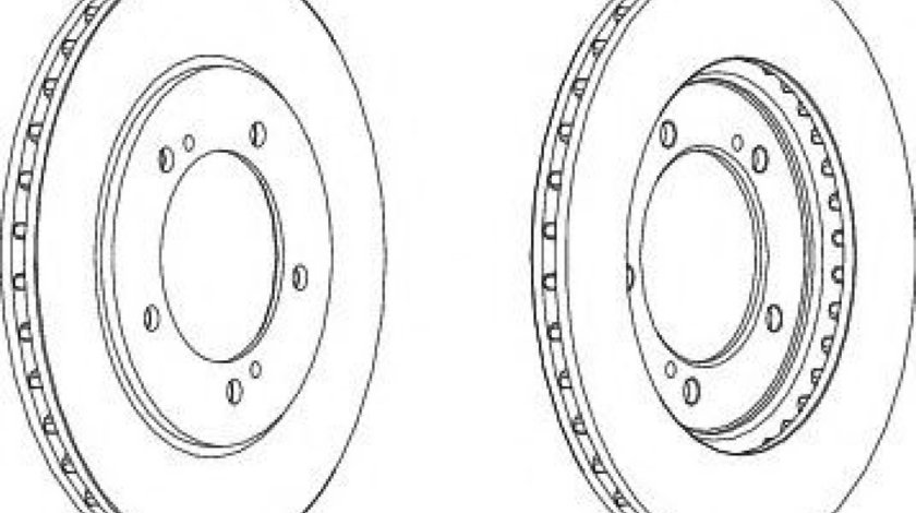 Disc frana SUZUKI GRAND VITARA I (FT) (1998 - 2005) FERODO DDF1282 piesa NOUA