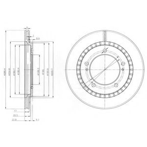 Disc frana SUZUKI GRAND VITARA I (FT) (1998 - 2005) DELPHI BG3820 piesa NOUA