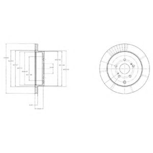 Disc frana SUZUKI GRAND VITARA II (JT) (2005 - 2016) DELPHI BG4329 piesa NOUA