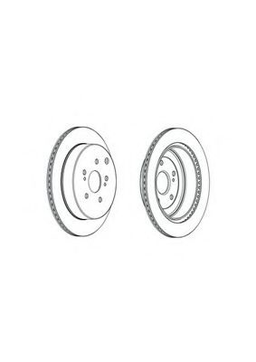Disc frana SUZUKI GRAND VITARA II (JT) (2005 - 2016) FERODO DDF2072C piesa NOUA