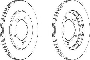 Disc frana SUZUKI GRAND VITARA II (JT) (2005 - 2016) FERODO DDF1282 piesa NOUA