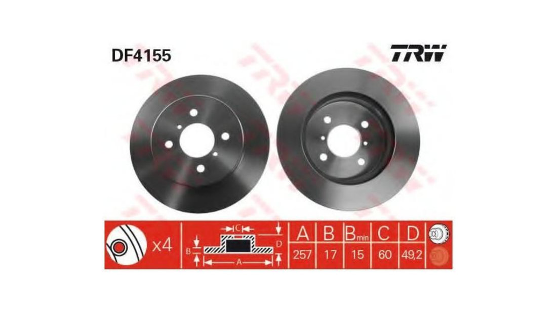 Disc frana Suzuki IGNIS (FH) 2000-2005 #2 0986478984