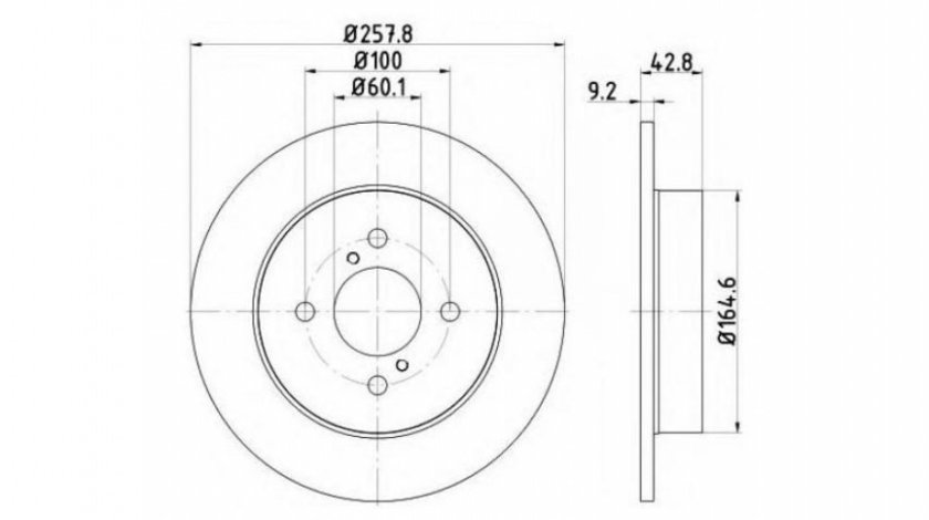 Disc frana Suzuki IGNIS (FH) 2000-2005 #2 0986479U95