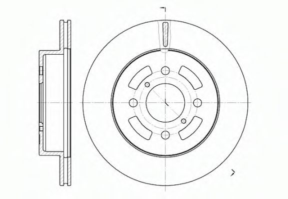 Disc frana SUZUKI IGNIS I (FH) (2000 - 2005) REMSA 6642.10 piesa NOUA