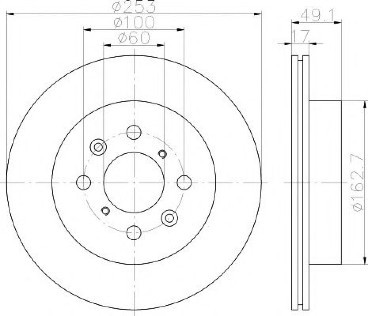 Disc frana SUZUKI IGNIS I (FH) (2000 - 2005) TEXTAR 92135303 piesa NOUA