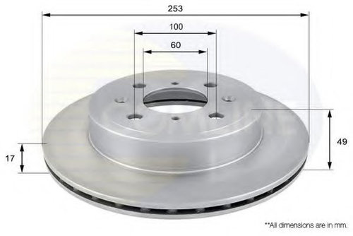 Disc frana SUZUKI IGNIS II (2003 - 2016) COMLINE ADC0920V piesa NOUA