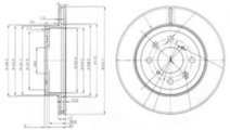 Disc frana SUZUKI IGNIS II (2003 - 2016) DELPHI BG...