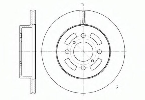 Disc frana SUZUKI IGNIS II (2003 - 2016) REMSA 6642.10 piesa NOUA