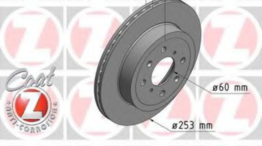 Disc frana SUZUKI IGNIS II (2003 - 2016) ZIMMERMANN 540.2490.20 piesa NOUA