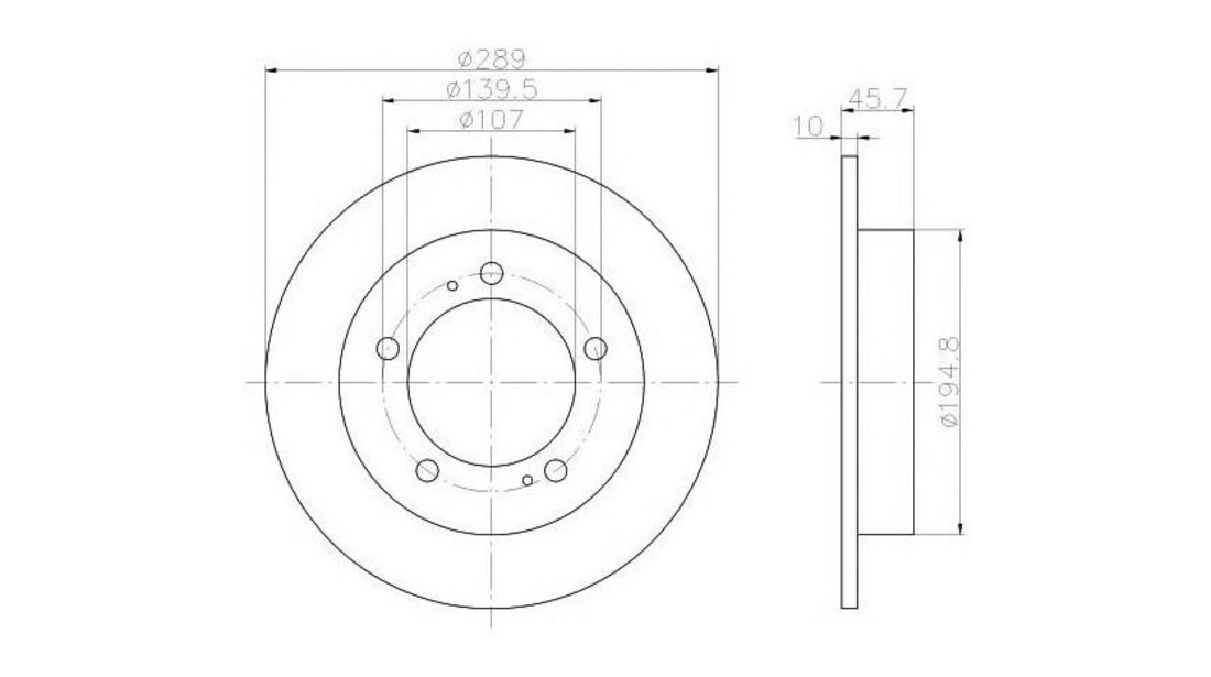 Disc frana Suzuki JIMNY (FJ) 1998-2016 #2 08526610