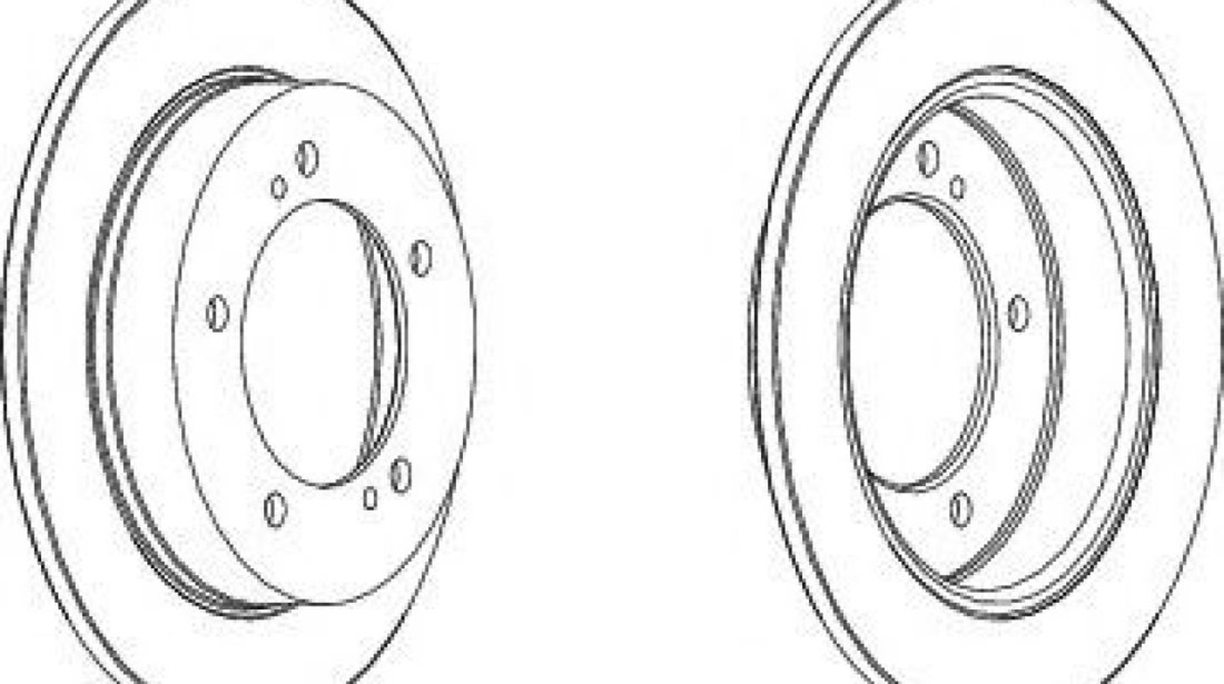 Disc frana SUZUKI JIMNY (FJ) (1998 - 2016) FERODO DDF351 piesa NOUA