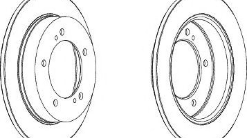 Disc frana SUZUKI JIMNY (FJ) (1998 - 2016) FERODO DDF351 piesa NOUA