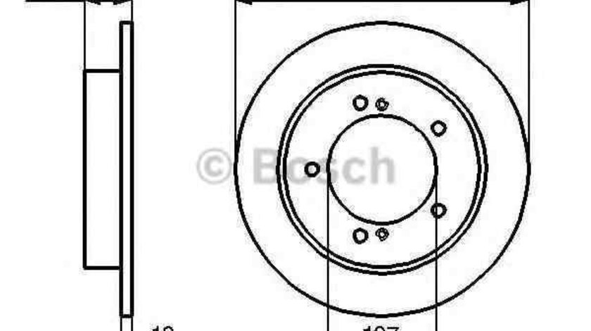 Disc frana SUZUKI JIMNY (FJ) BOSCH 0 986 478 539