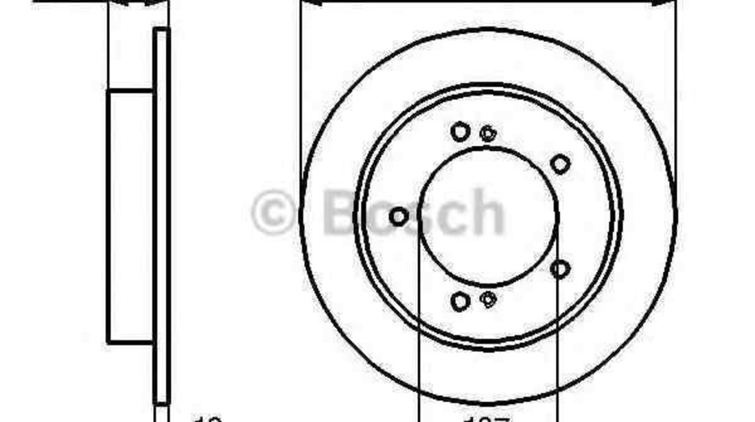 Disc frana SUZUKI SAMURAI (SJ) BOSCH 0 986 478 539