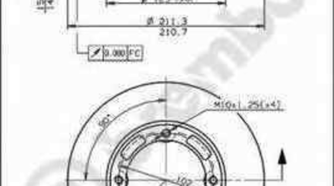 Disc frana SUZUKI SWIFT I (AA) BREMBO 09.5848.10