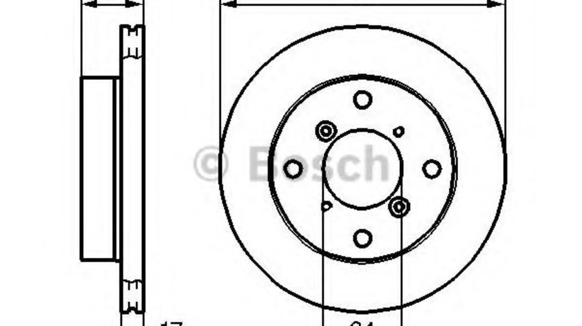 Disc frana SUZUKI SWIFT II Hatchback (EA, MA) (1989 - 2005) BOSCH 0 986 478 721 piesa NOUA