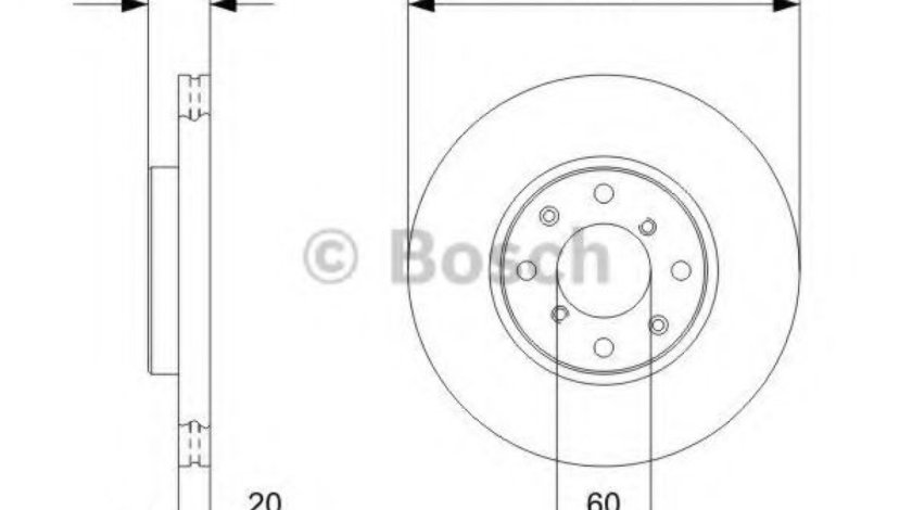 Disc frana SUZUKI SWIFT III (MZ, EZ) (2005 - 2016) BOSCH 0 986 479 B98 piesa NOUA