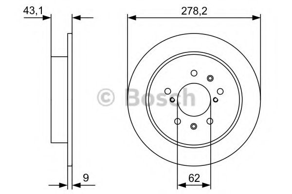 Disc frana SUZUKI SWIFT III (MZ, EZ) (2005 - 2016) BOSCH 0 986 479 D34 piesa NOUA