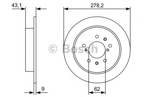 Disc frana SUZUKI SWIFT III (MZ, EZ) (2005 - 2016) BOSCH 0 986 479 D34 piesa NOUA