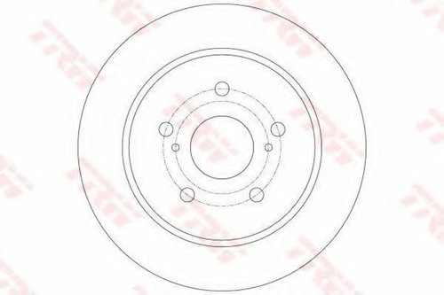 Disc frana SUZUKI SWIFT III (MZ, EZ) (2005 - 2016) TRW DF6173 piesa NOUA