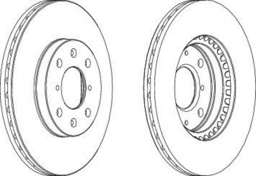 Disc frana SUZUKI SWIFT III (MZ, EZ) (2005 - 2016) FERODO DDF1520 piesa NOUA