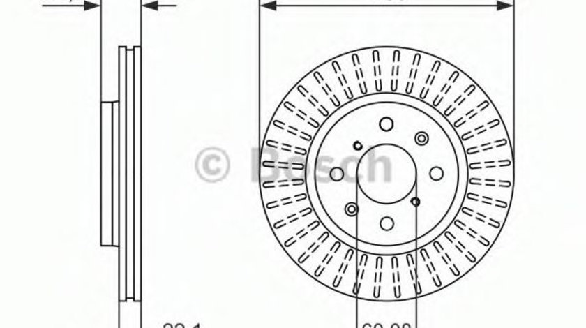 Disc frana SUZUKI SWIFT IV (FZ, NZ) (2010 - 2016) BOSCH 0 986 479 788 piesa NOUA