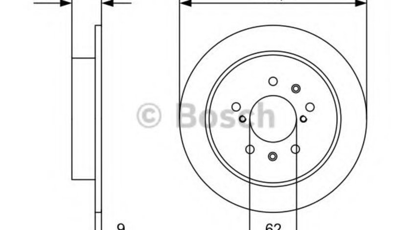 Disc frana SUZUKI SX4 (EY, GY) (2006 - 2016) BOSCH 0 986 479 D34 piesa NOUA