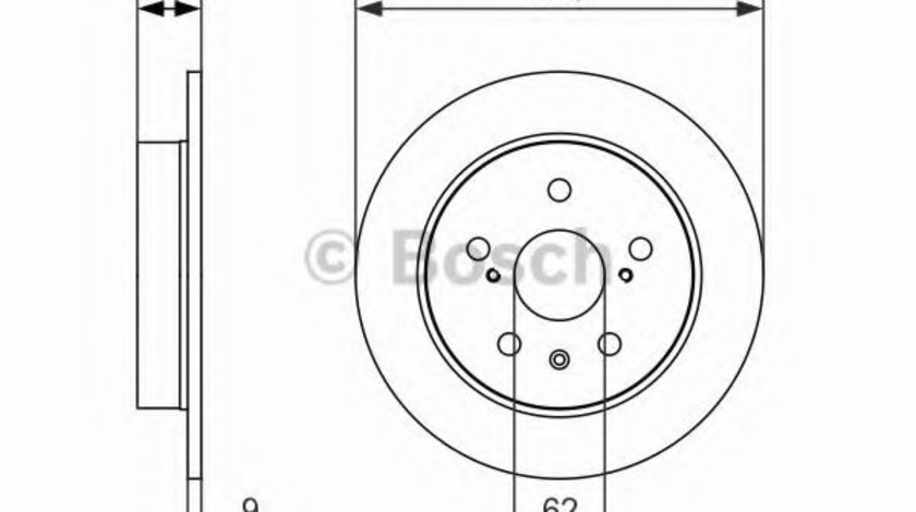 Disc frana SUZUKI SX4 (EY, GY) (2006 - 2016) BOSCH 0 986 479 047 piesa NOUA