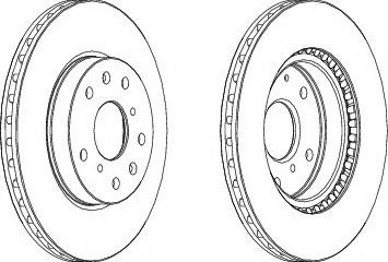 Disc frana SUZUKI SX4 (EY, GY) (2006 - 2016) FERODO DDF1620 piesa NOUA