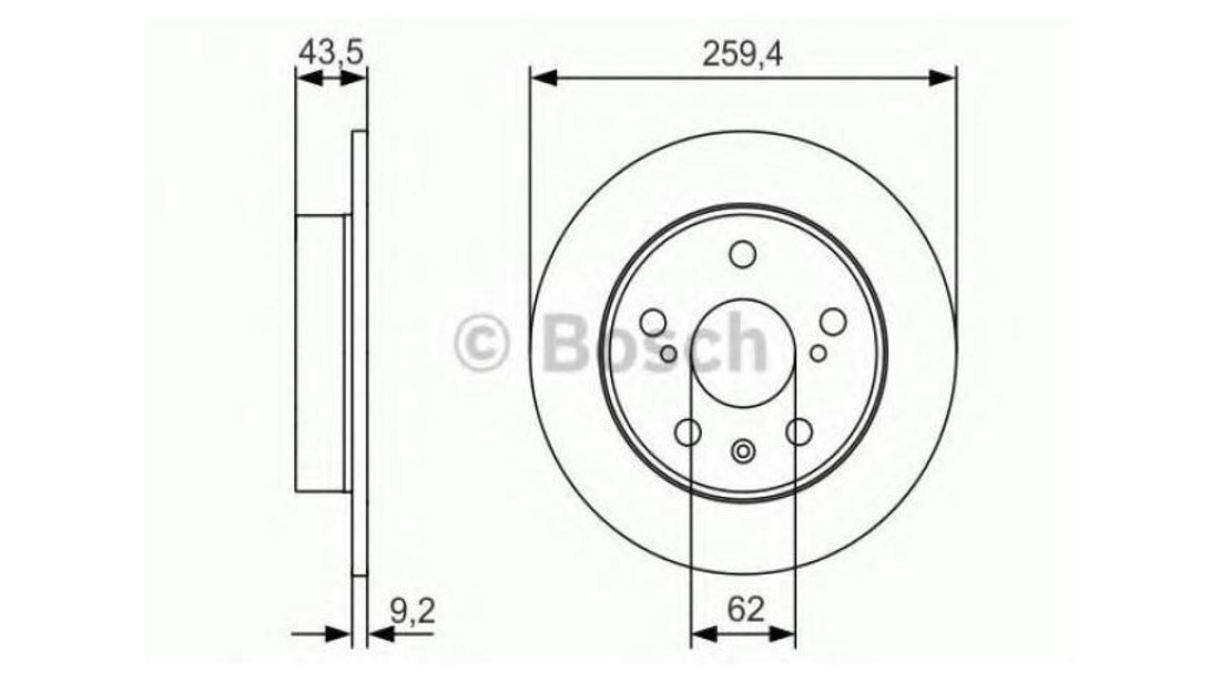 Disc frana Suzuki SX4 S-Cross 2013-2016 #3 0986479C44