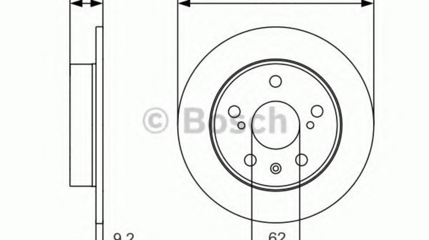 Disc frana SUZUKI SX4 S-Cross (2013 - 2016) BOSCH 0 986 479 C44 piesa NOUA