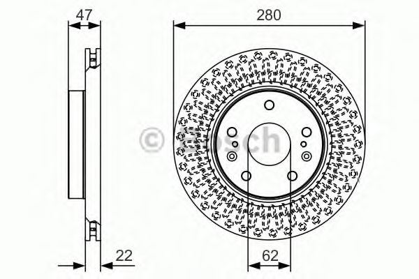 Disc frana SUZUKI SX4 S-Cross (2013 - 2016) BOSCH 0 986 479 C40 piesa NOUA