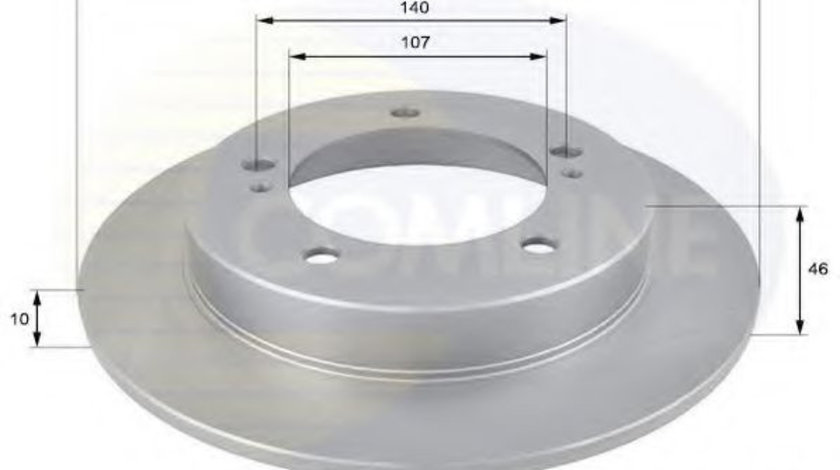 Disc frana SUZUKI VITARA Cabrio (ET, TA) (1988 - 2002) COMLINE ADC0902 piesa NOUA