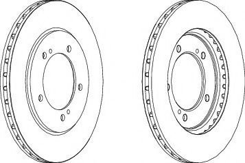 Disc frana SUZUKI VITARA Cabrio (ET, TA) (1988 - 2002) FERODO DDF1282 piesa NOUA
