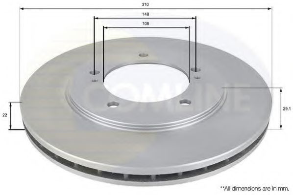 Disc frana SUZUKI VITARA (ET, TA) (1988 - 1998) COMLINE ADC0921V piesa NOUA