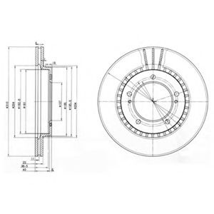 Disc frana SUZUKI VITARA (ET, TA) (1988 - 1998) DELPHI BG3587 piesa NOUA