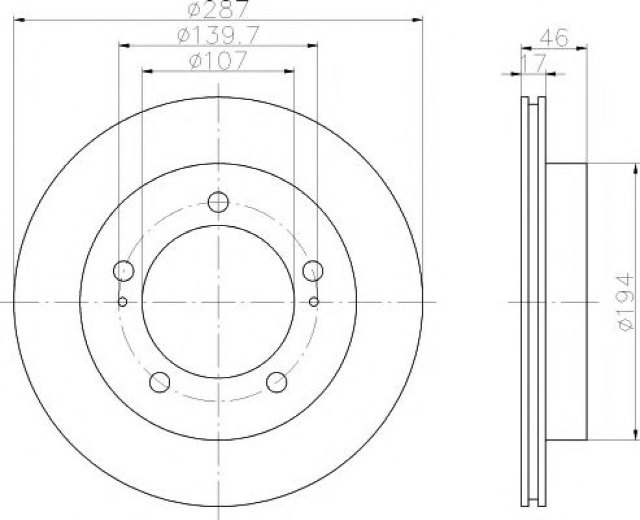 Disc frana SUZUKI VITARA (ET, TA) (1988 - 1998) TEXTAR 92076400 piesa NOUA