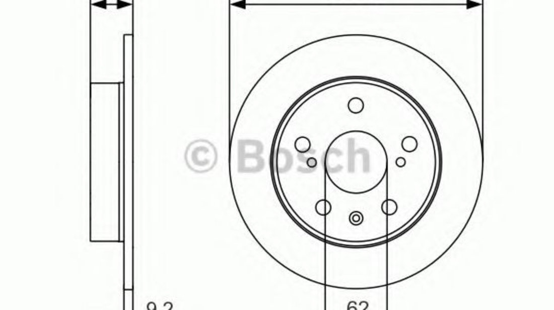 Disc frana SUZUKI VITARA (LY) (2015 - 2016) BOSCH 0 986 479 C44 piesa NOUA