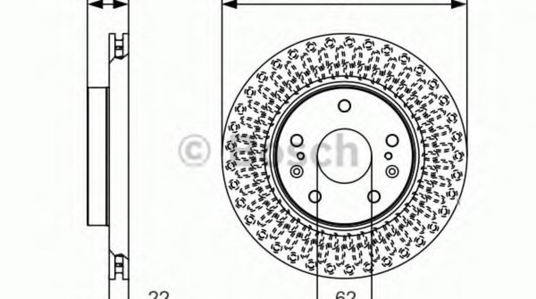 Disc frana SUZUKI VITARA (LY) (2015 - 2016) BOSCH 0 986 479 C40 piesa NOUA