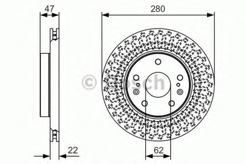 Disc frana SUZUKI VITARA (LY) (2015 - 2016) BOSCH 0 986 479 C40 piesa NOUA