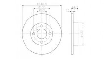 Disc frana Suzuki Wagon R (2000->)[MM] #2 08870510