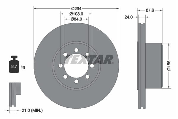 Disc Frana Textar Iveco 92171700