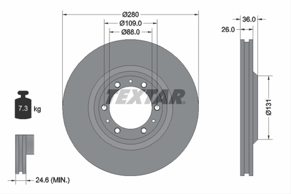 Disc Frana Textar Opel 92091400